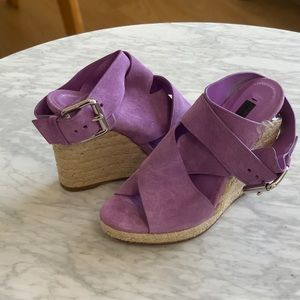 New Alexander Wang Suede Wedge Sandals